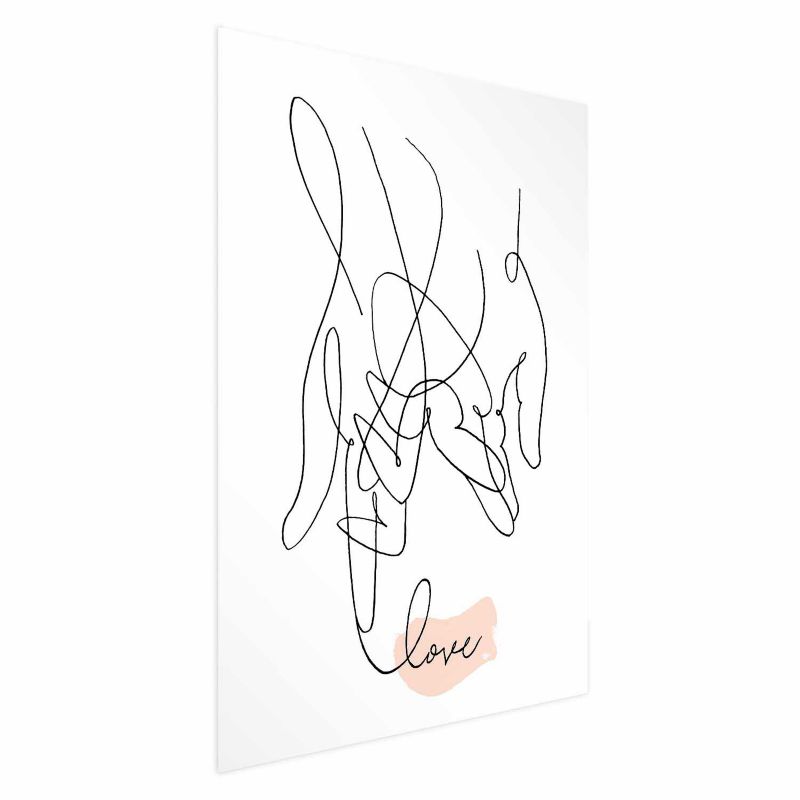 Plakat Artgeist Splątane uczucie 40x60 cm bez ramy 1 szt