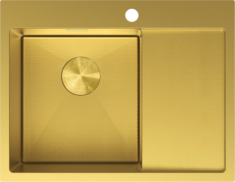 Zlewozmywak stalowy wpuszczany Mexen Exar złoty 620x480 mm 1-komorowy 1 szt.