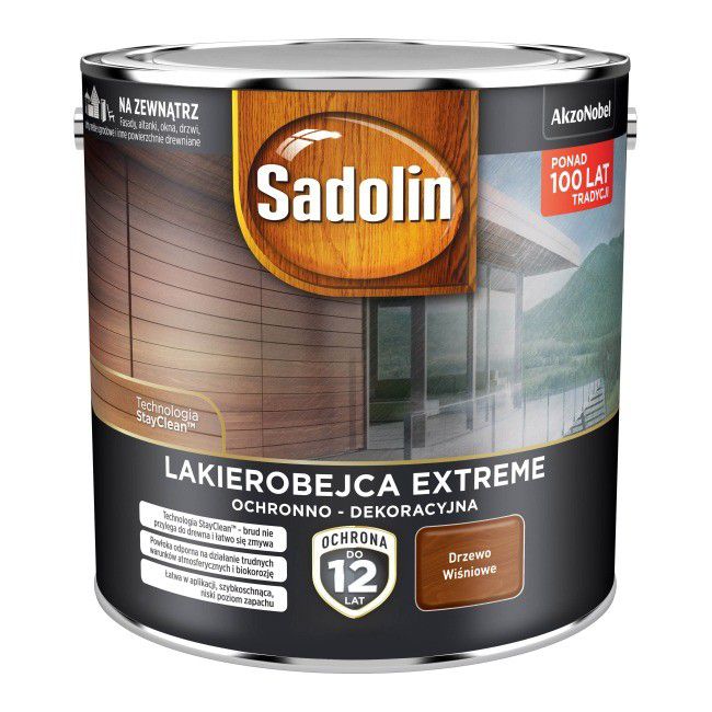 Lakierobejca Sadolin Extreme drzewo wiśniowe 2,5 l
