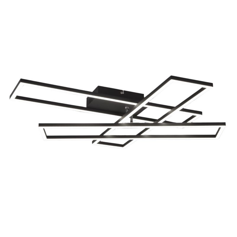 Plafon RL Corso czarno-biały LED 36W 2700K-6000K 4600lm IP20 wym: 10 x 66 x 60 cm metal - 1 szt.