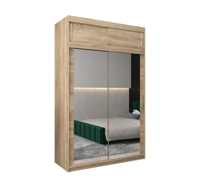 Szafa przesuwna Garderoba Abiks Tokyo 3 150 sonoma + sonoma z nadstawką 1 szt.