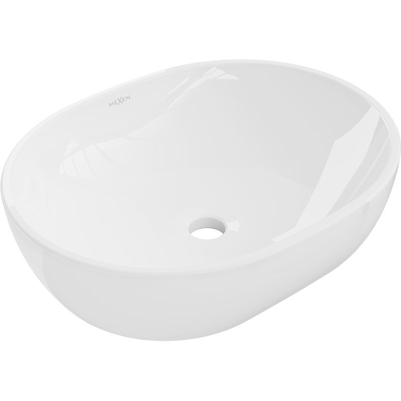 Umywalka nablatowa Mexen Viki biała 48,5x35 cm 1 szt.