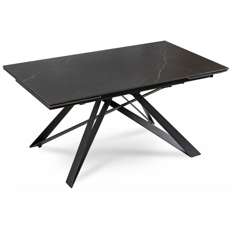 Stół Rozkładany Mebel Elite Ceramiczny 160/240 do Jadalni Salonu MAXIME Czarny Marmur 1 szt
