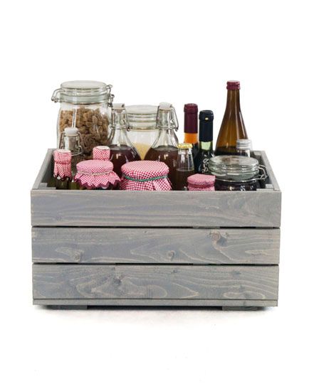 Skrzynka drewniana MODO24 impregnacja szara 48x42,5 cm eko 1 szt.