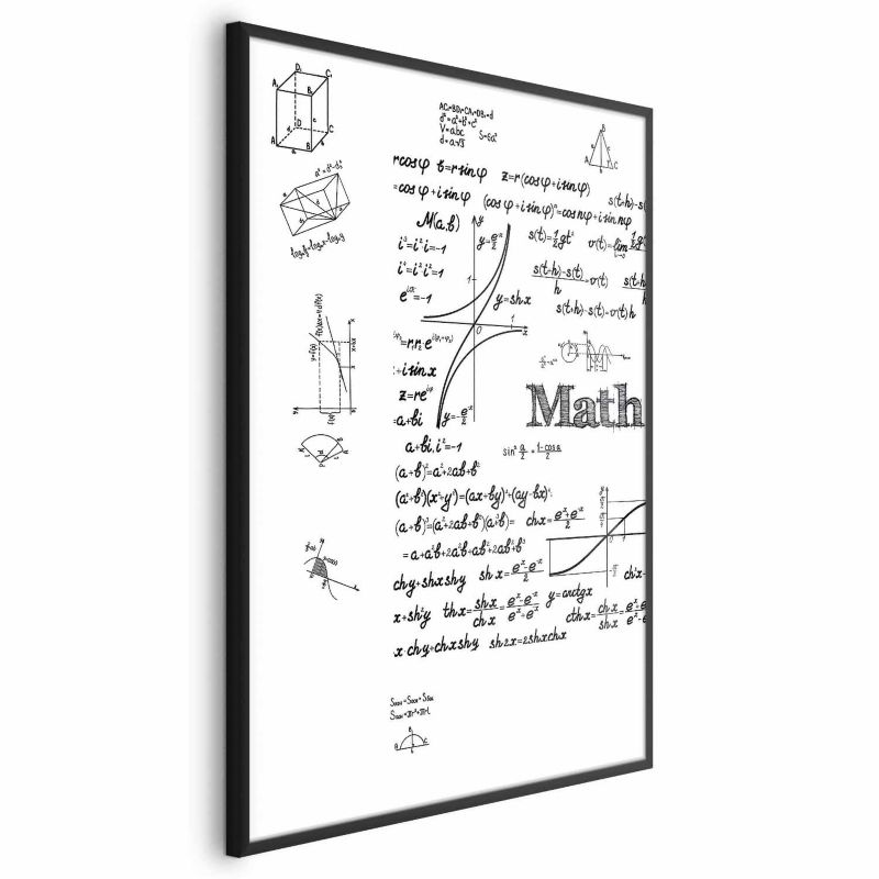 Plakat Artgeist Matematyka 40x60 cm z ramą czarną 1 szt