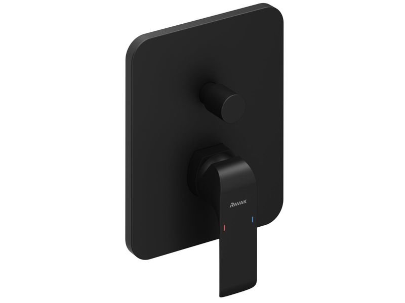 Bateria podtynkowa Ravak Flat FL 065.20 R-box 2-drożna, z przełącznikiem czarna 1 szt