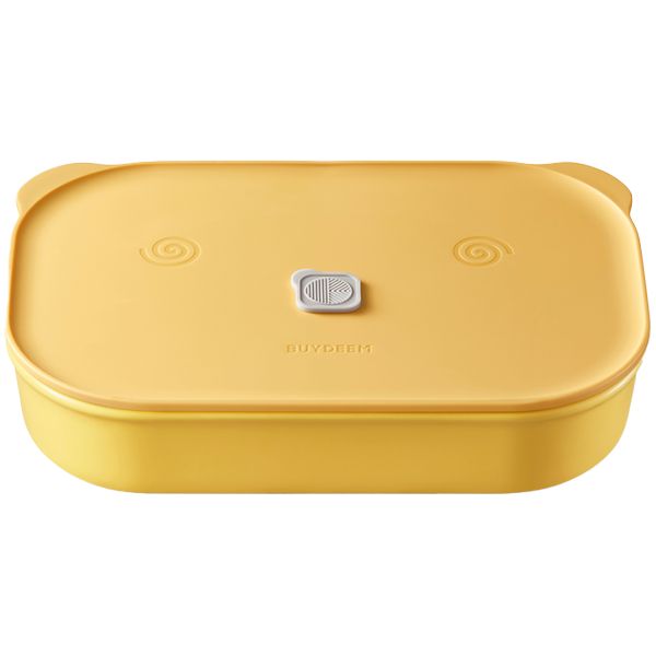 Lunch box ceramiczny BUYDEEM CT3008 1 l pojemnik na żywność odporny na wysokie temperatury mikrofalówka z pokrywką żółty 1 szt.