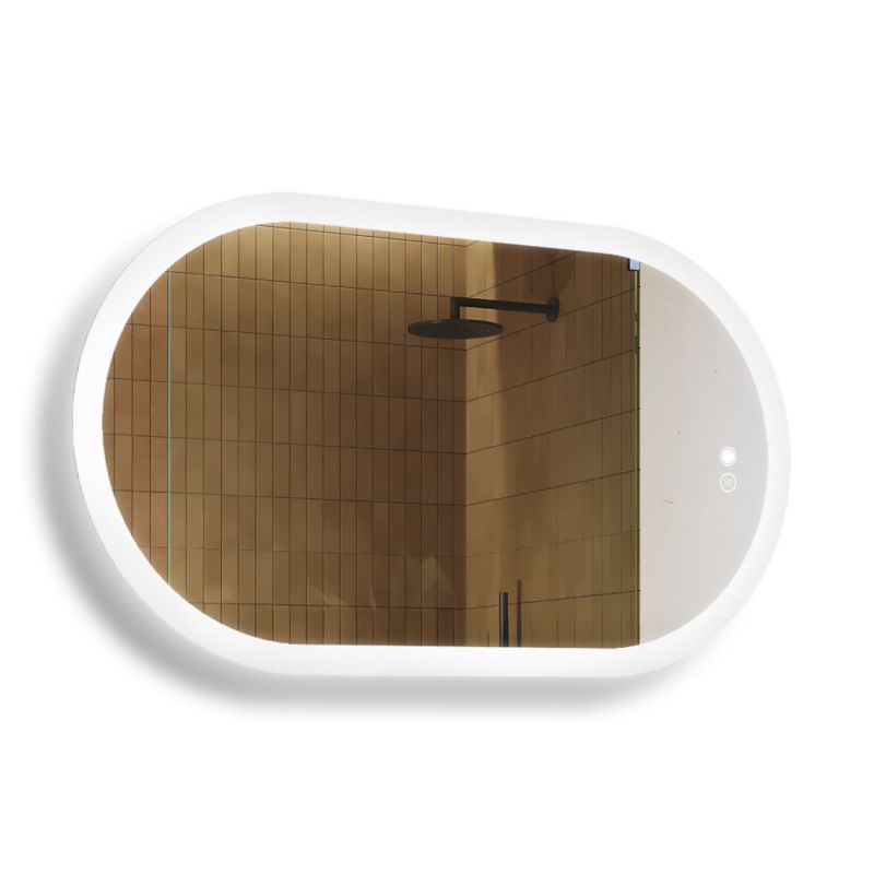 Lustro łazienkowe Artforma LED 120x70cm owalne LED Dual włącznik mata grzewcza POK230 1szt.