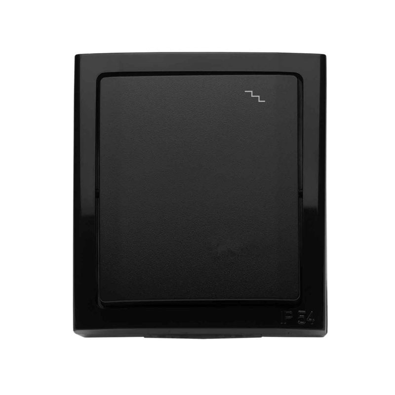 Przełącznik schodowy pojedynczy Polmark Bravo czarny