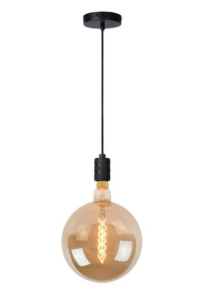 Lampa wisząca Lucide Jova czarna punktowa industrialna loft 1xE27 x 60W 1 szt.