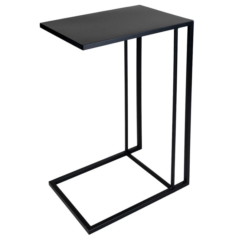 Stolik pomocniczny boczny do salonu pokoju dziecięcego młodzieżowego 30x40x65 cm Loft e-floor czarny 1 szt