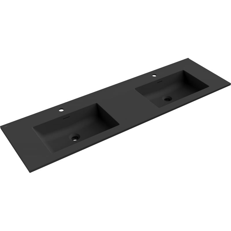 Umywalka wpuszczana Mexen Otis czarna 161x46,5 cm 1 szt.