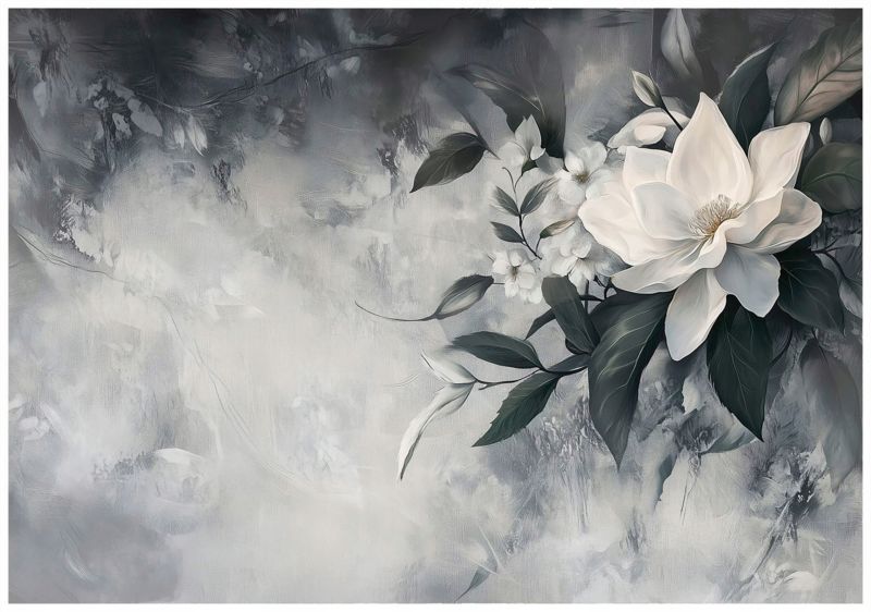 Fototapeta Na Flizelinie WALLARENA 250x175 cm Tapeta Do Sypialni Salonu Liście Kwiaty 1 szt.