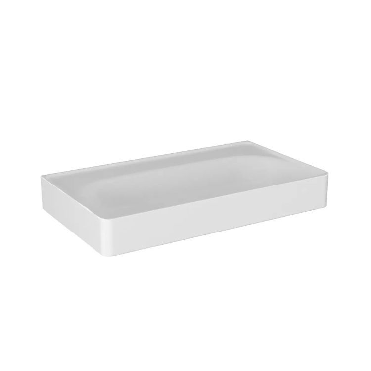 Umywalka wpuszczana KROFAM MOSS Solid Surface 70 cm biały mat bez otworu na baterię 1 szt.