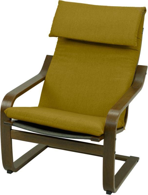 Poduszka na fotel IKEA AMPO miodowy melanż na suwak 1 szt.