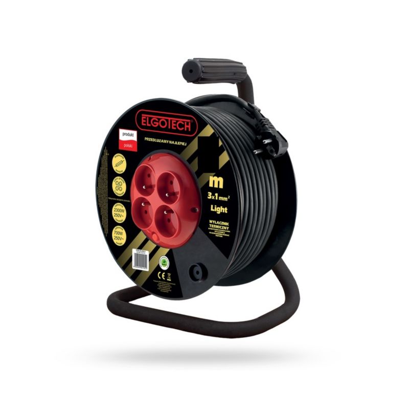 Przedłużacz bębnowy STRONG 4 gniazda schuko 30 m 1 szt.