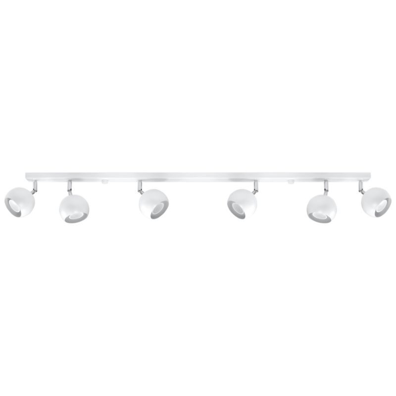 Reflektor spot Sollux Lighting Oculare biały chromowany 6 x GU10 x 40W IP20 wym: 120 x 120 cm - 1 szt.