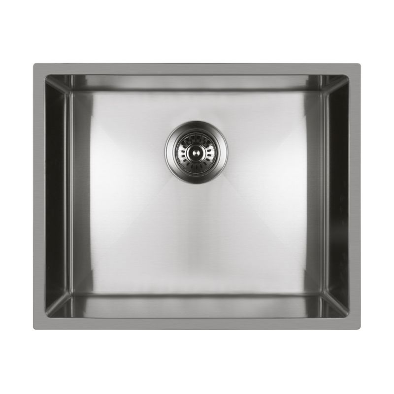 Zlewozmywak Oltens Stalvask 1-komorowy stalowy 54x44 cm, stal szlachetna, QuietComfort, 1 szt.