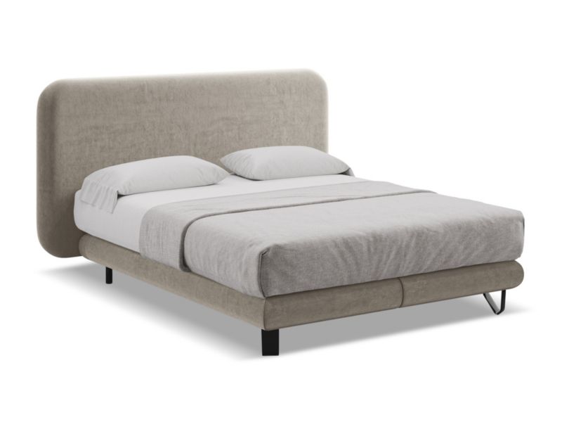 Łóżko LaMiaSofa Ilima z weluru 140x200 kreci 1 szt.