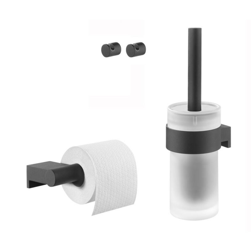 Zestaw akcesoriów łazienkowych Tiger Bold czarny mat, 1 szt.