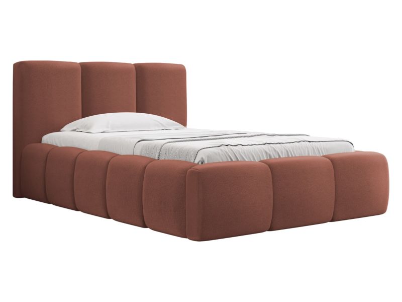 Łóżko tapicerowane MIRJAN 24 Kevson 90x200 łososiowy 1 szt.
