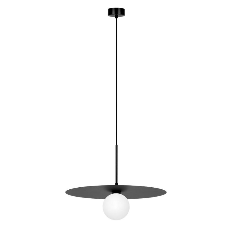 Lampa wisząca Kaja Sante czarno-biała wym: 95 x 45 x 45 cm 1xG9 x 10W 1 szt.