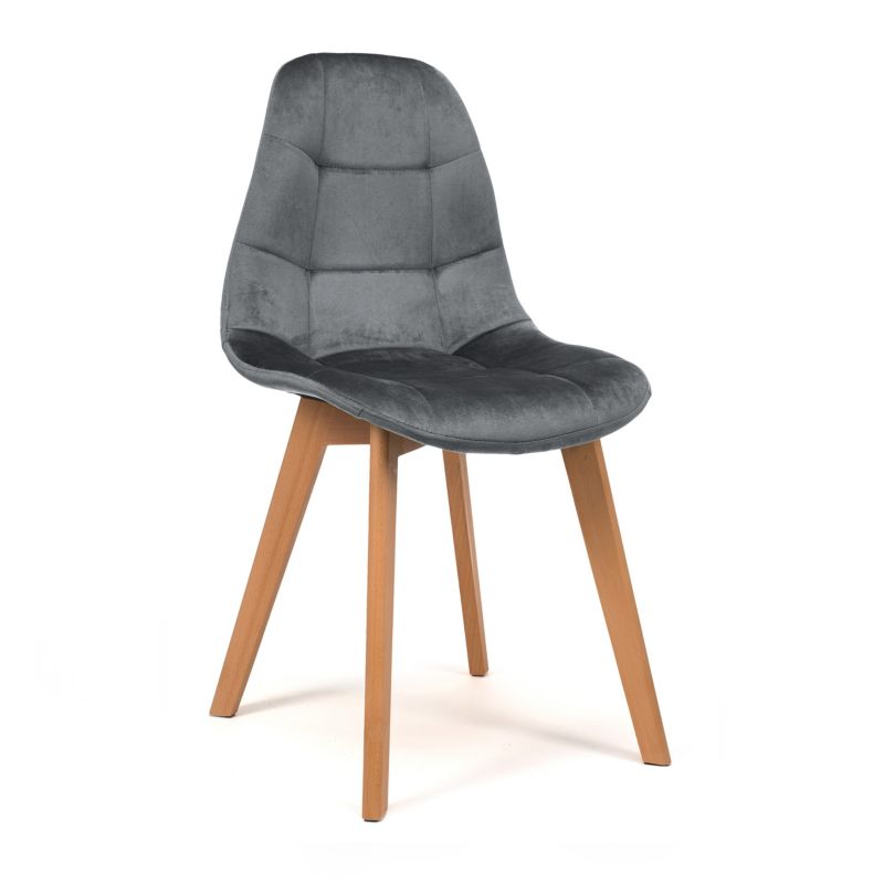 Krzesło tapicerowane New Home VEGAS szare skandynawskie 1 szt.