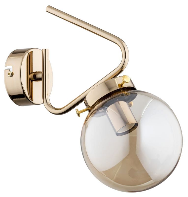 Kinkiet ścienny Alfa Barsum mosiądz-złoty 1 x E14 x 40W IP20 wym: 29 x 32 x 15 cm - 1 szt.