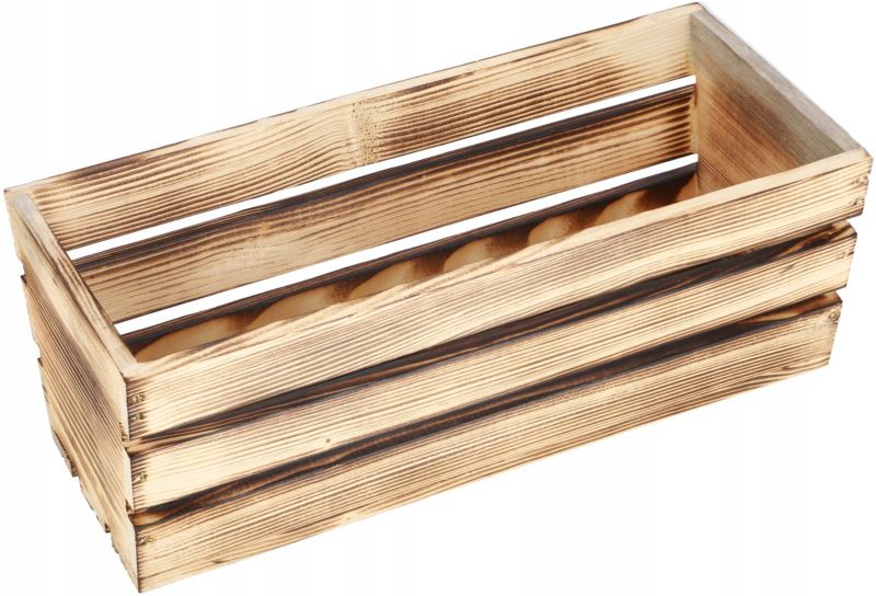 Skrzynka drewniana KOTARBAU balkonowa opalana 40 cm 1 szt.