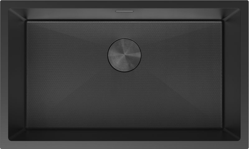 Zlewozmywak stalowy podblatowy Mexen Trixo czarny 750x440 mm 1-komorowy 1 szt.