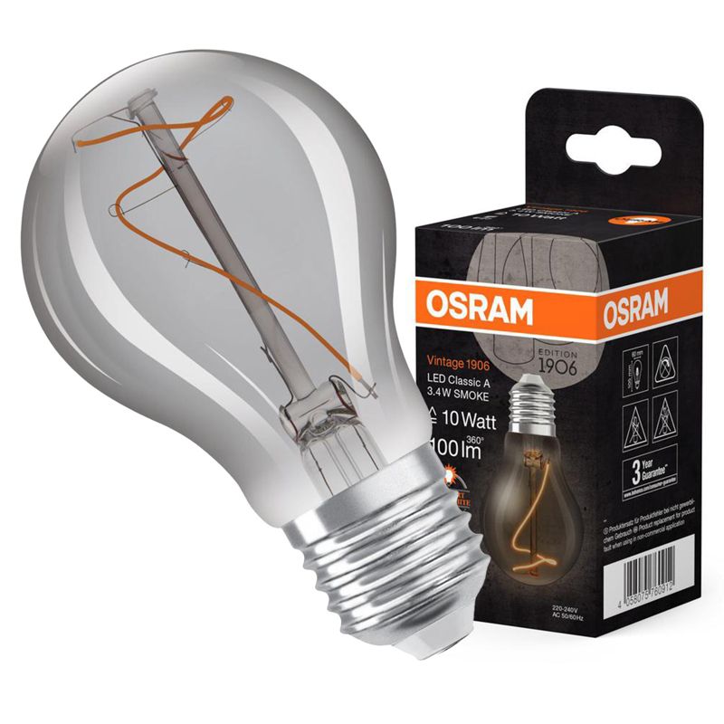 Żarówka LED Osram Dekoracyjna A60 E27 3.4W 100lm 1800K 320st Dymiona 1 szt.