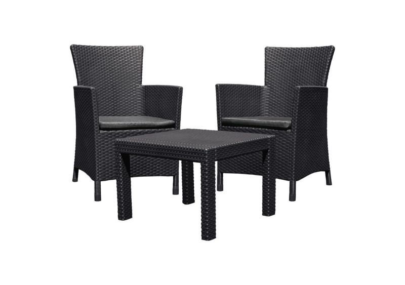 Zestaw mebli ogrodowych Keter Rosario Balcony Grafit, 1 kpl.