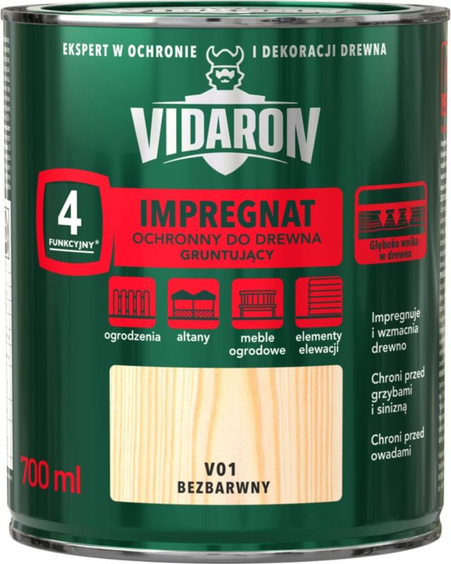 Impregnat do drewna Vidaron bezbarwny 0,7 l