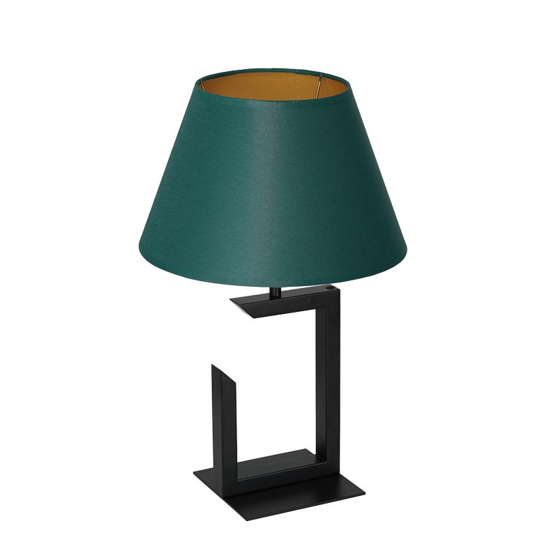 Lampka stołowa Luminex Table Lamps czarny mat-zielona-złota 1 x E27 x 15W IP20 wym: 45 x 30 x 30 cm metal - 1 szt.
