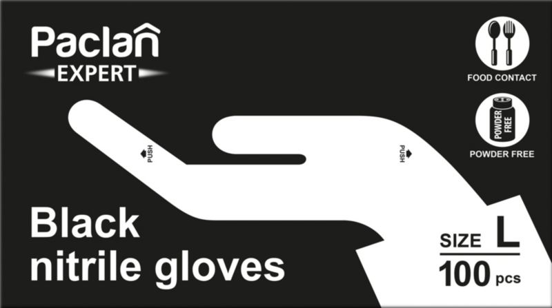 Rękawice nitrylowe Paclan L 100 sztuk