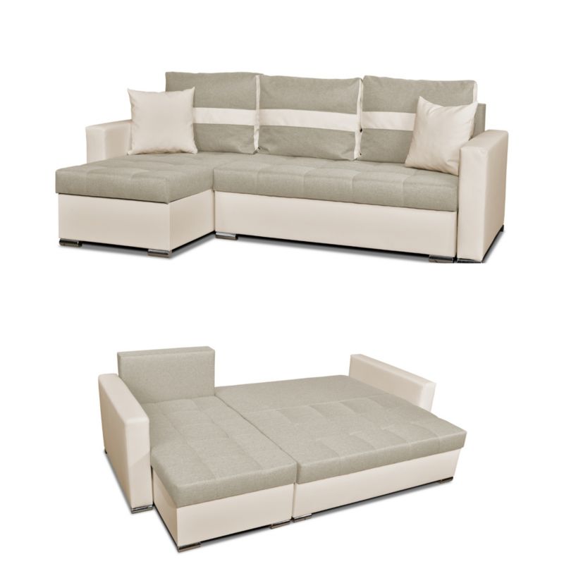 Narożnik do salonu rozkładany Family Meble Figo beżowy 1szt