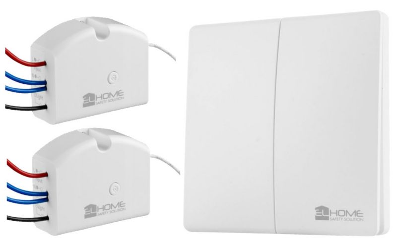 Bezpzewodowy włacznik kinetyczny El Home Safety Solution WSS-22H2 podwójny