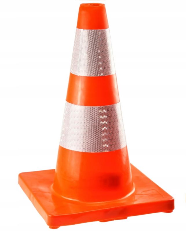 Pachołek FEINZ Drogowy Słupek Ostrzegawczy Odblaski 45Cm 1 szt.