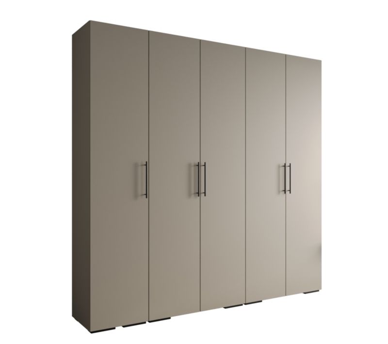 Szafa ubraniowa Garderoba Abiks INOVA 3 2,5SZ kaszmir+czarny 1 szt.