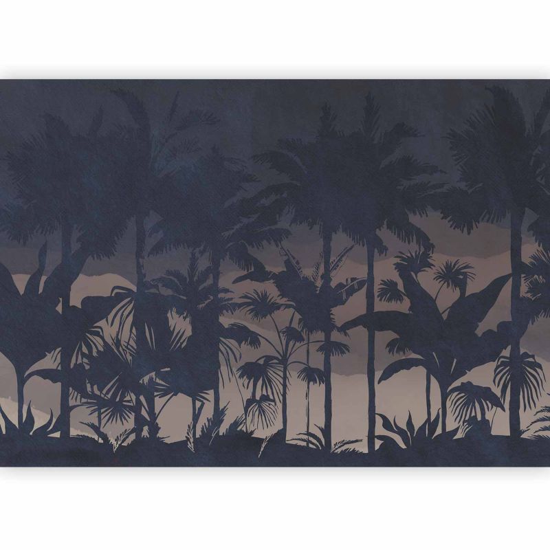 Fototapeta flizelinowa Artgeist 170 g/m2 wodoodporna Liście czarna 300x210 (6 części) 10386aa rolka 1 szt