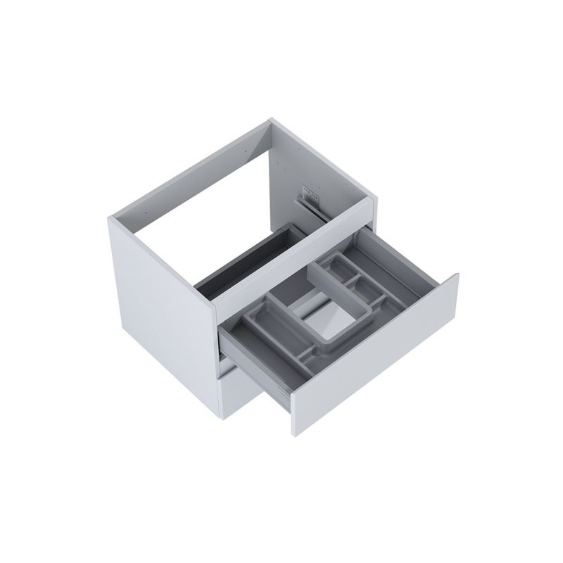 Szafka podumywalkowa Oltens Vernal 80 cm, szary mat, 2 szuflady z QuietClose, 1 szt.