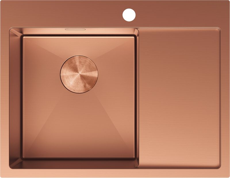 Zlewozmywak wpuszczany Mexen Exar miedź 620x480 mm 1-komorowy 1 szt.