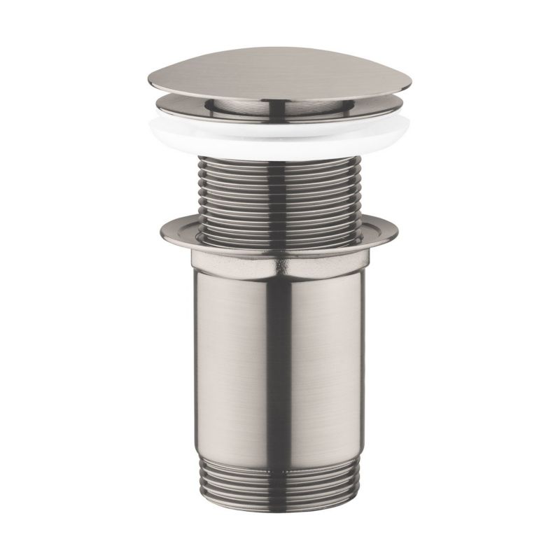 Korek do umywalki Oltens Rovde klik klak okrągły nikiel bez przelewu 1 szt.