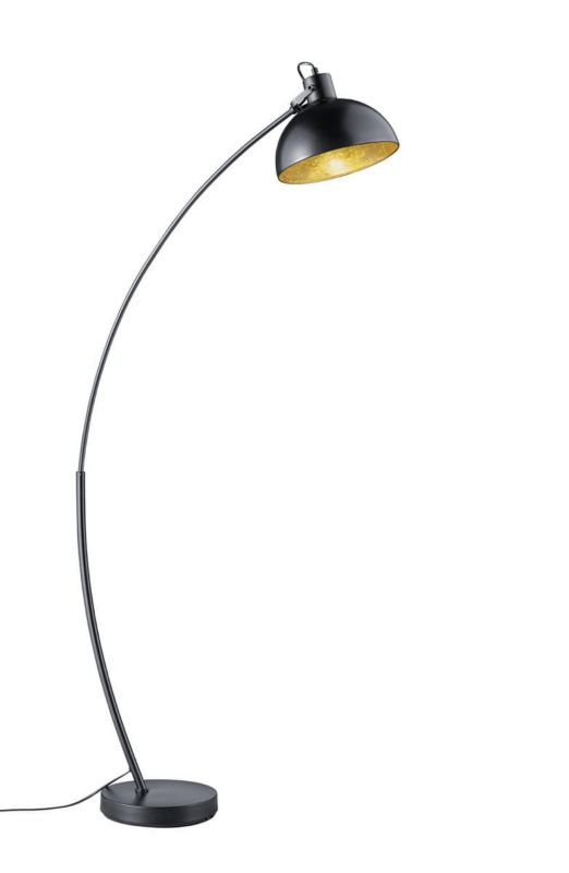 Lampa podłogowa stojąca RL Recife czarno-złota łukowa 1 x E27 x 60W wym: 155 x 25 x 25 cm - 1 szt.