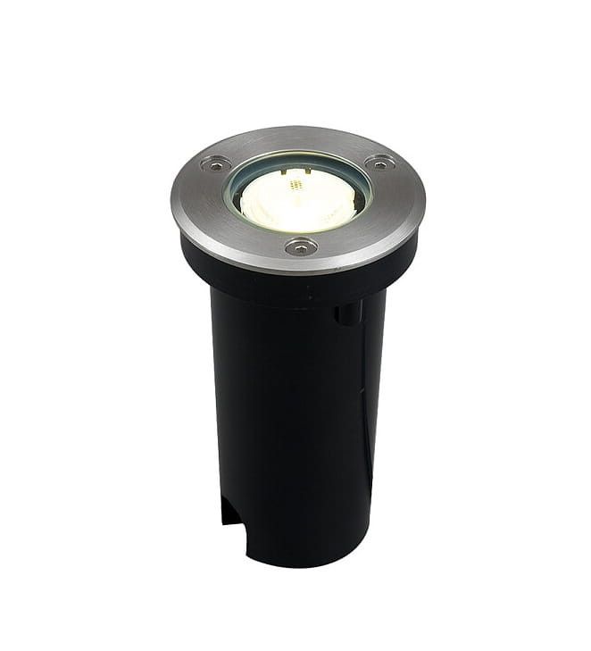 Lampa gruntowa najazdowa Nowodvorski Mon czarno-srebrna LED 2W 3000K 100lm IP67 wym: 6,7 x 6,7 x 11,7 cm aluminium - 1 szt.