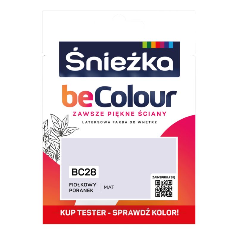 Tester farby Śnieżka Becolour fiołkowy poranek 25 ml