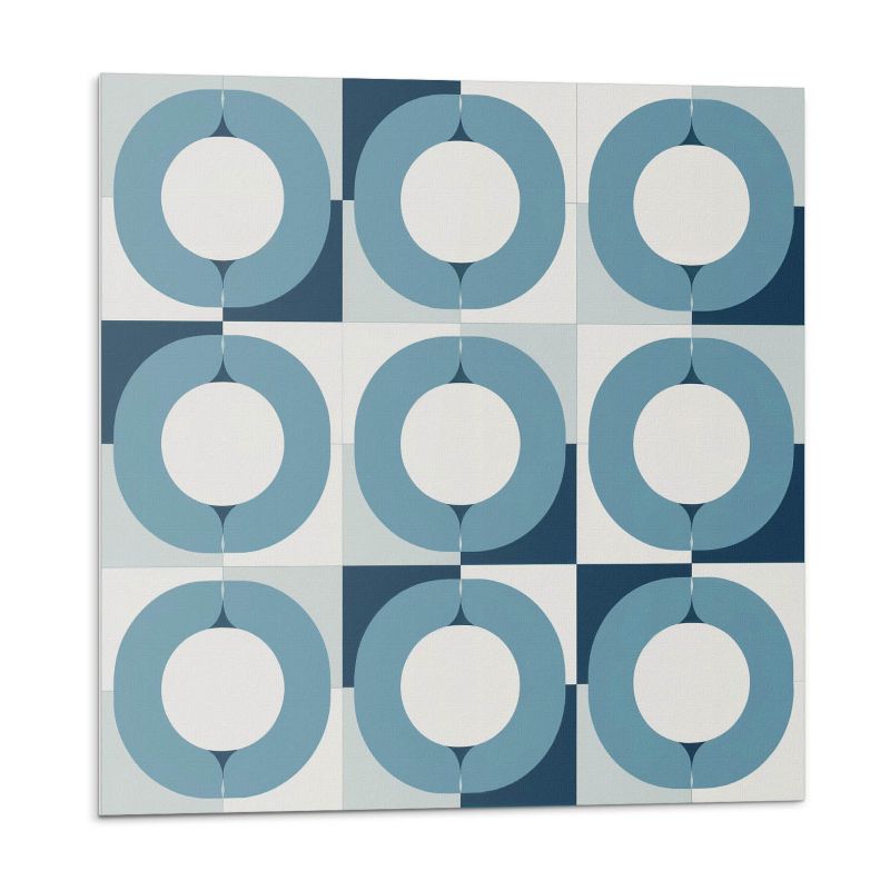 Kafelki samoprzylepne Wallfluent 50x50 cm Wzór okręgów w zrównoważonej kompozycji 4 szt.