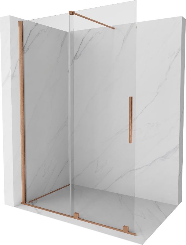 Ścianka prysznicowa przesuwna Mexen Velar miedź szczotkowana 130x200 cm 871-130-000-03-65 1 szt.