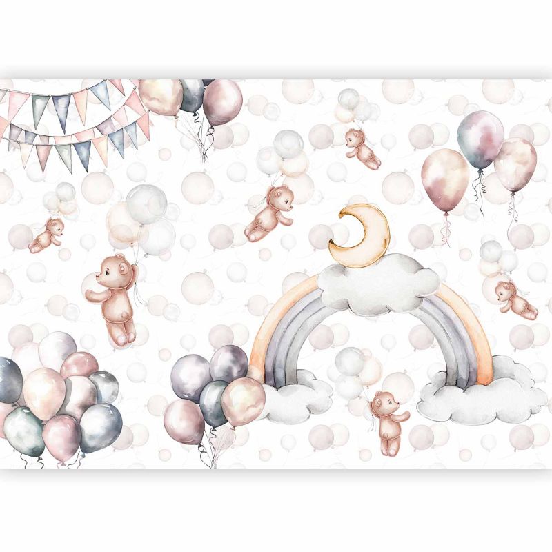 Fototapeta flizelinowa Artgeist 170 g/m2 wodoodporna Dla dzieci biała 150x105 (3 części) 10071aa rolka 1 szt