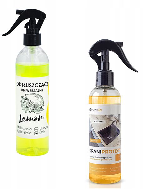 Impregnat Do Zlewozmwywaków Granitowych Granitan I Odtłuszczacz Uniwersalny Zestaw Do Domu 1 szt.